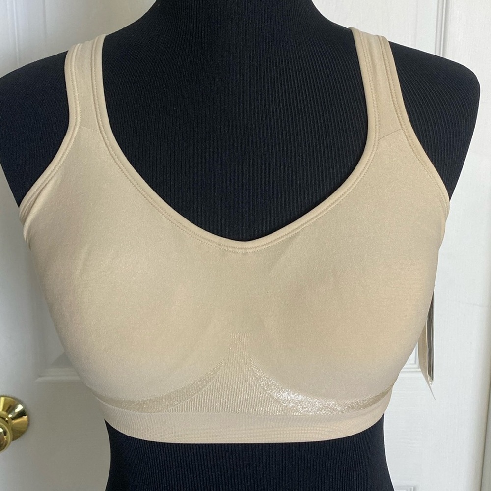 Truekind True Kind Daily Comfort Wirefree Shaper Bra Sz M w/added Extender NWT